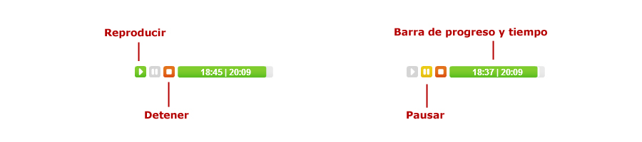 Reproductor de sonido Dewplayer para escuchar la entrevista